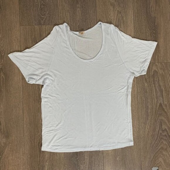 Aritzia Wilfred Free Tee T-Shirt Short Sleeve Relaxed fit Pale Blue Size XXS - Picture 5 of 15